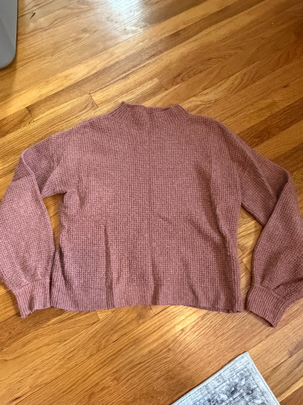 Pink Rose Dusty Rose Knit Turtleneck Sweater